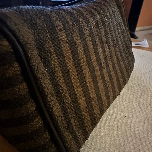 PRELOVED: FENDI MINI DINNER BAG. Penguin Stripe. - Picture 10 of 17